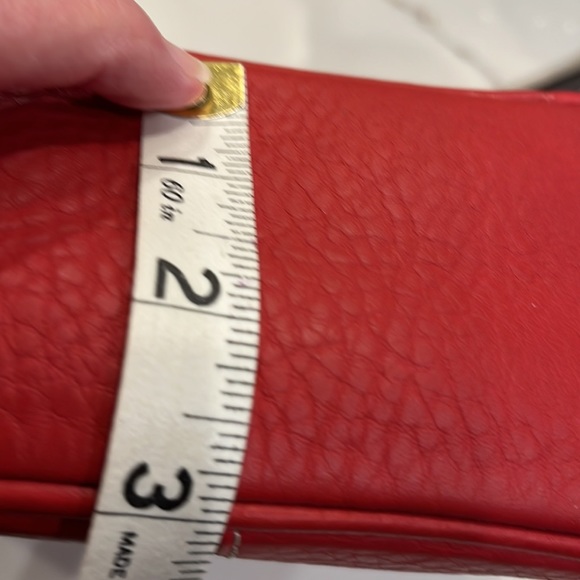 Like New Dooney Bourke Small Red Shoulder/Crossbody Bag. All Weather Leather. - Picture 15 of 16